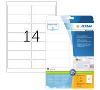 HERMA Self Adhesive Address Mailing Labels, 14 Labels Per A4 Sheet, 350 Labels F