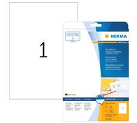 HERMA Self Adhesive Correction Labels, 1 Label Per A4 Sheet, 25 Labels For Laser