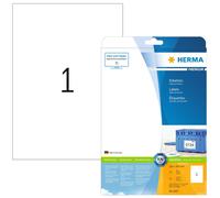 HERMA Self Adhesive Multi-Purpose Labels, 1 Label Per A4 Sheet, 10 Labels For La