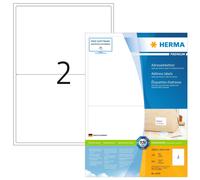 HERMA Self Adhesive Parcel Shipping Labels, 2 Labels Per A4 Sheet, 200 Labels Fo