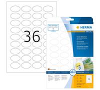 HERMA Self Adhesive Removable Multi-Purpose Labels, 36 Labels Per A4 Sheet, 900