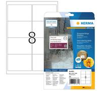 HERMA Self Adhesive Weatherproof Shipping Labels, 8 Labels per A4 Sheet, 25 Shee