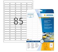 HERMA Special - Mat - auto-adhésif - blanc - 37 x 13 mm 2125 étiquette(s) (25 feuille(s) x 85) étiquettes pelliculées Blanc G