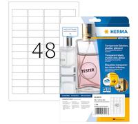 Herma Étiquettes 8016 – 45,7×21,2 mm, film brillant transparent, 1200 pcs, imprimante laser