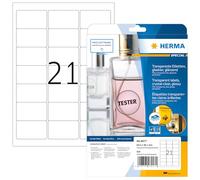 Herma Étiquettes Special A4 63,5 x 38,1 mm cristal transparent – lot de 525