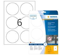Herma Special A4 85mm rond Fort Adhesive Sign - Blanc (Lot de 150)
