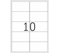 HERMA Special - Adhésif repositionnable - blanc - 99.1 x 57 mm 1000 étiquette(s) (100 feuille(s) x 10 étiquettes adresses G