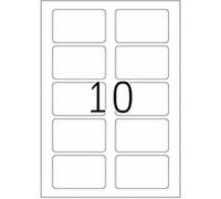 HERMA Special - Auto-adhésif - blanc - 50 x 80 mm 250 unités (25 feuille(s) x 10 étiquettes pour badges G