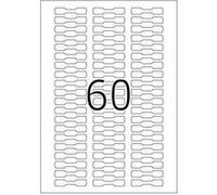 HERMA Special - Blanc - 49 x 10 mm 1500 étiquette(s) (25 feuille(s) x 60 étiquettes en papier bijou opaque mat autocollant permanent Blanc G