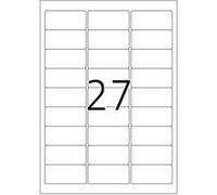 Herma 4864 Étiquettes en plastique résistantes aux intempéries 63,5 x 29,6 Spécial A4 Blanc