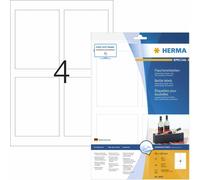 HERMA Special - Brillantes - adhésives - blanches - 90 x 120 mm 40 étiquette(s) (10 feuilles x 4) Étiquettes de bouteilles