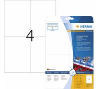 HERMA Special - Mat - adhésif - blanc - A6 (105 x 148 mm) 100 étiquette(s) (25 feuilles x 4) Étiquettes de film