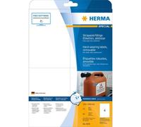 Herma Special - Mat - Auto-Adhésif Amovible - Blanc - A6 (105 X 148 Mm) 80 Étiquette(S) (20 Feuille(S) X 4 Étiquettes