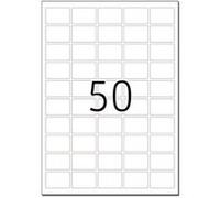 HERMA Special - Mat - auto-adhésif - blanc - 37 x 25 mm 1250 étiquette(s) (25 feuille(s) x 50) étiquettes pelliculées Blanc G