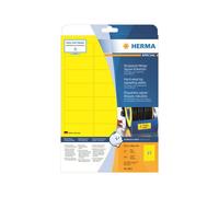 HERMA Special - Mat - auto-adhésif - jaune - 63.5 x 29.6 mm 675 unités (25 feuille(s) x 27 étiquettes pelliculées