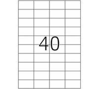 Herma 4684 Étiquettes en plastique A4 52,5 x 29,7 mm 1000 pièces Transparent