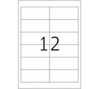 HERMA Special - Mat - auto-adhésif permanent - transparent - 97 x 42.3 mm 300 étiquette(s) (25 feuille(s) x 12 étiquettes pelliculées Transparent G