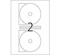 HERMA Special Maxi - Papier - mat - auto-adhésif permanent - blanc - diamètre 116 mm 20 étiquette(s) (10 feuille(s) x 2) étiquettes CD/DVD opaques Blanc G