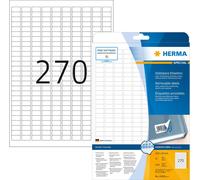 HERMA Special - Papier - mat - adhésif sensible à la pression, amovible - blanc - 17.8 x 10 mm 6750 étiquette(s) (25 feuilles x 270) étiquettes