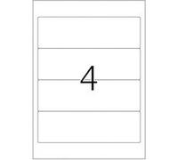 Herma 10160 Étiquettes classeur movables/amovibles 192 x 59 A4 100 pièces Blanc
