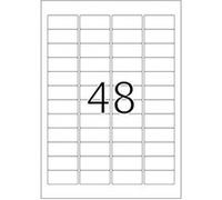 HERMA Special - Papier - mat - auto-adhésif amovible - blanc - 45.7 x 21.2 mm 1200 étiquette(s) (25 feuille(s) x 48) étiquettes Blanc G