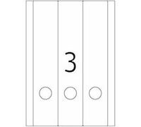 Herma 10180 Étiquettes classeur movables/amovibles 59 x 297 A4 75 pièces Blanc