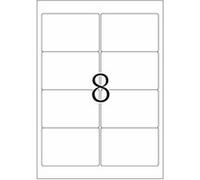 HERMA Special - Papier - mat - auto-adhésif amovible - blanc - 96 x 63.5 mm 200 étiquette(s) (25 feuille(s) x 8) étiquettes Blanc G