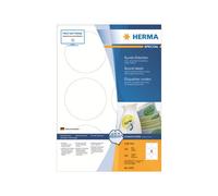 HERMA Special - Papier - mat - auto-adhésif amovible - blanc - diamètre 85 mm 600 étiquette(s) (100 feuille(s) x 6) étiquettes