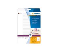 HERMA Special - Papier - mat - auto-adhésif permanent - blanc - 114.3 x 5.5 mm 1200 étiquette(s) (25 feuille(s) x 48) étiquettes CD/DVD opaques