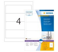 Special - Papier - mat - auto-adhésif permanent - blanc - 192 x 61 mm 400 étiquette(s) (100 feuille(s) x 4) étiquettes de dossiers opaques