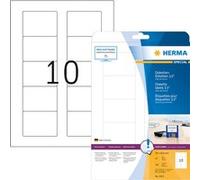 HERMA Special - Papier - mat - auto-adhésif permanent - blanc - 70 x 50.8 mm 250 étiquette(s) (25 feuille(s) x 10) étiquettes pour disquettes Blanc G