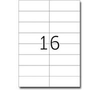 HERMA Special - Papier - mat - auto-adhésif permanent - bleu - 105 x 37 mm 1600 étiquette(s) (100 feuille(s) x 16) étiquettes