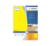 HERMA Self Adhesive Coloured Labels, 1 Label Per A4 Sheet, 100 Labels For Printe