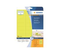 Herma 5140 Étiquettes 63,5 x 29,6 A4 540 pièces Jaune fluo