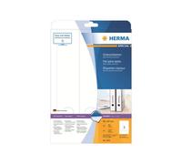 HERMA Special - Papier - mat - auto-adhésif permanent - perforé - blanc - 59 x 297 mm 75 étiquette(s) (25 feuille(s) x 3) étiquettes de dossiers opaques G