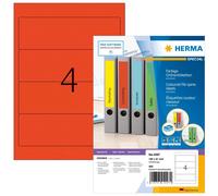 Herma 4297 Étiquettes classeur 192 x 61 A4 400 pièces Rouge