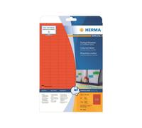 Herma 4244 Étiquettes 25,4 x 10 A4 3780 pièces Rouge