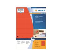 HERMA Self Adhesive Coloured Labels, 24 Labels Per A4 Sheet, 2400 Labels For Pri
