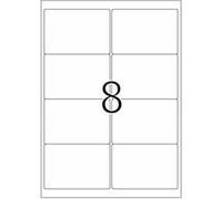 HERMA Special - Papier - mat - auto-adhésif permanent - Rouge lumineux - 99.1 x 67.7 mm 160 étiquette(s) (20 feuille(s) x 8 étiquettes fluorescentes G