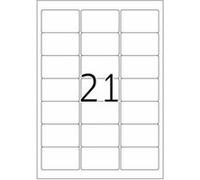 HERMA Special - Papier - mat - auto-adhésif repositionnable - blanc - 63.5 x 38.1 mm 2100 étiquette(s) (100 feuille(s) x 21 étiquettes adresses Blanc G