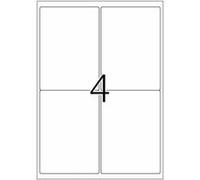 HERMA Special - Papier - mat - auto-adhésif repositionnable - blanc - 99.1 x 139 mm 400 étiquette(s) (100 feuille(s) x 4 étiquettes adresses G