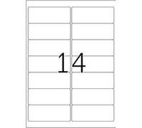 HERMA Special - Papier - mat - auto-adhésif repositionnable - blanc - 99.1 x 38.1 mm 350 étiquette(s) (25 feuille(s) x 14 étiquettes adresses Blanc G