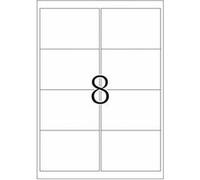 HERMA Special - Papier - mat - auto-adhésif repositionnable - blanc - 99.1 x 67.7 mm 200 étiquette(s) (25 feuille(s) x 8 étiquettes adresses G