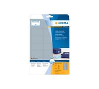 HERMA Special - Polyester - brillant - auto-adhésif permanent - argent - 63.5 x 38.1 mm 525 étiquette(s) (25 feuille(s) x 21) étiquettes pelliculées