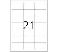 Herma 4113 Étiquettes en plastique 63,5 x 38,1 A4 LaserCopy Argenté