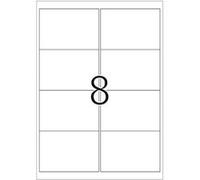 HERMA Special - Polyester - mat - auto-adhésif extra fort - blanc - 99.1 x 67.7 mm 200 étiquette(s) (25 feuille(s) x 8 étiquettes d'envoi pelliculées Blanc G