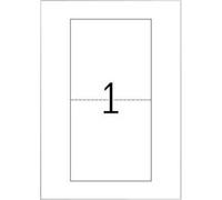 HERMA Special - Ultra blanc - 121 x 242 mm 25 feuille(s) étiquettes / inserts pour CD G