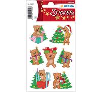 HERMA 15264 Lot de 21 autocollants de Noël en papier mat pour décoration de Noël, cadeaux, bricolage, calendrier de l'Avent Multicolore
