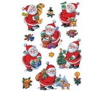 Herma Autocollants décoratifs 3888 – Multicolore Papier Père Noël – 3 feuilles