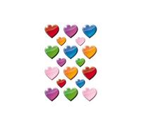 Herma sticker decor bunte herzen 3403